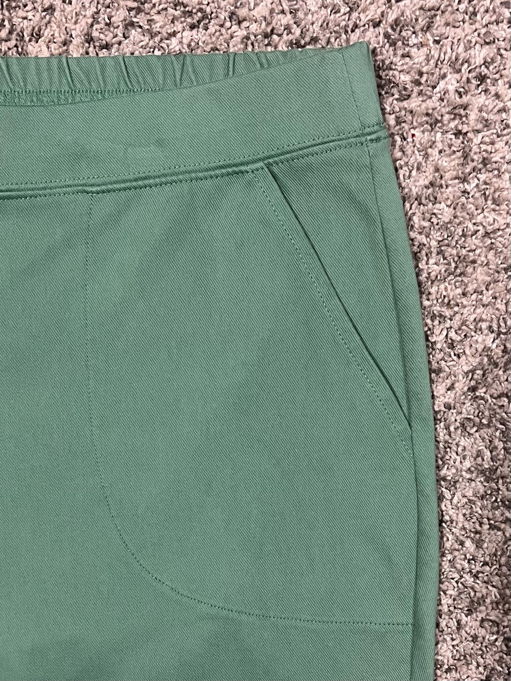 Denim & Co. Comfy Knit Air Petite Straight Crop Pant with Side Slits! Size LP. - Picture 4 of 15